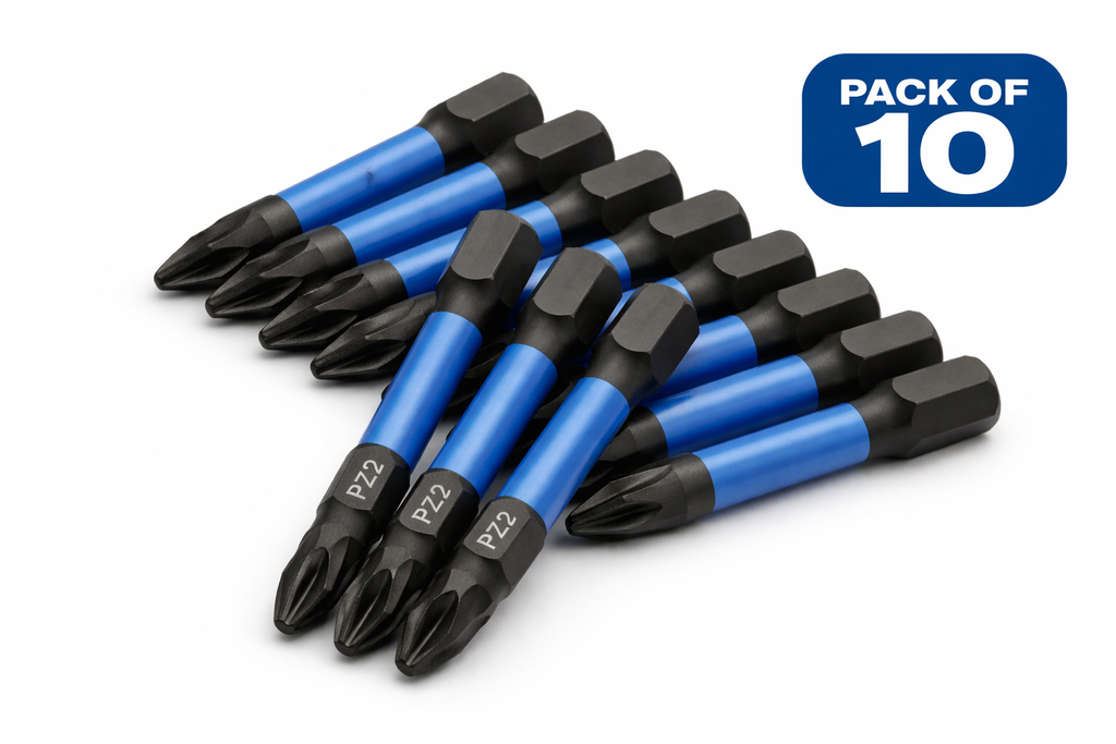 PZ2 Screwdriver Bits – 50mm (Pack of 10)
